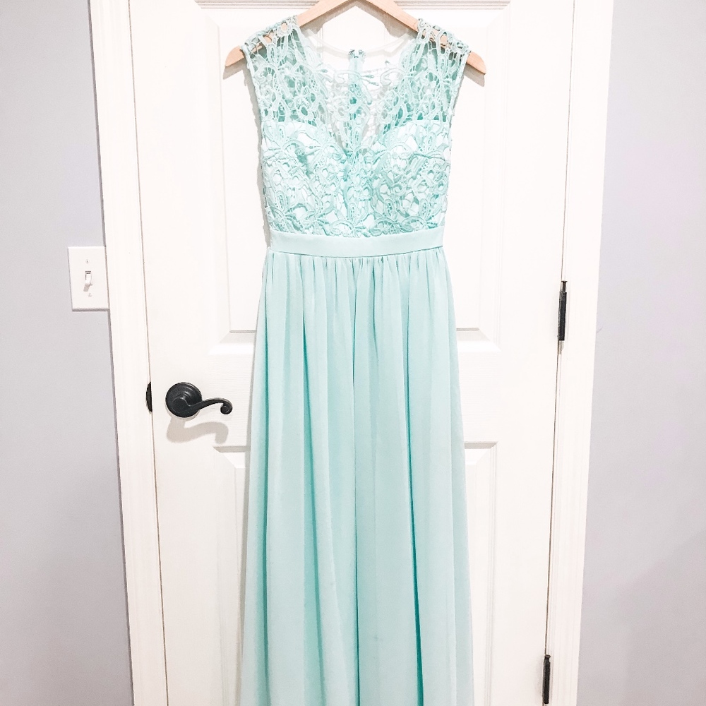 Aqua Bridesmaid Dress